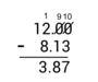 Subtracting Decimals