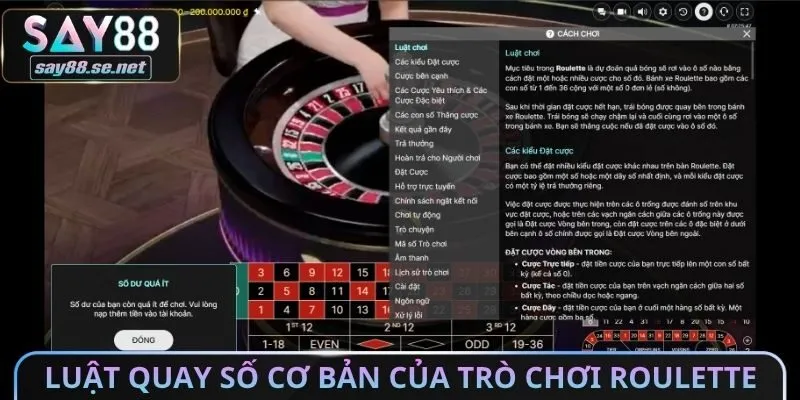 Luật quay số cơ bản của trò chơi roulette cho tân thủ