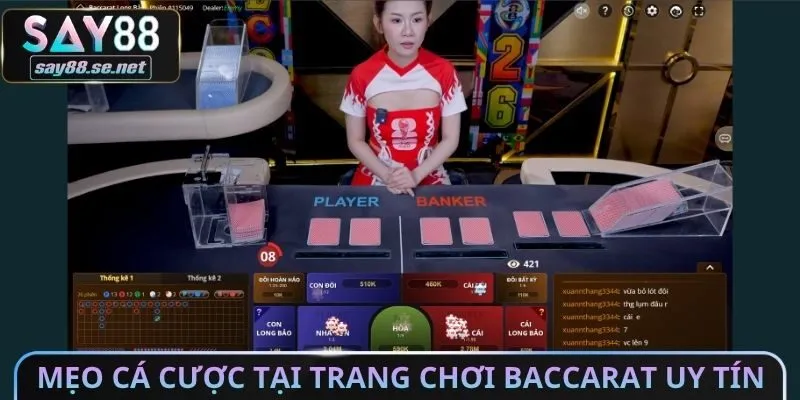 Mẹo cá cược tại trang chơi baccarat uy tín hiệu quả
